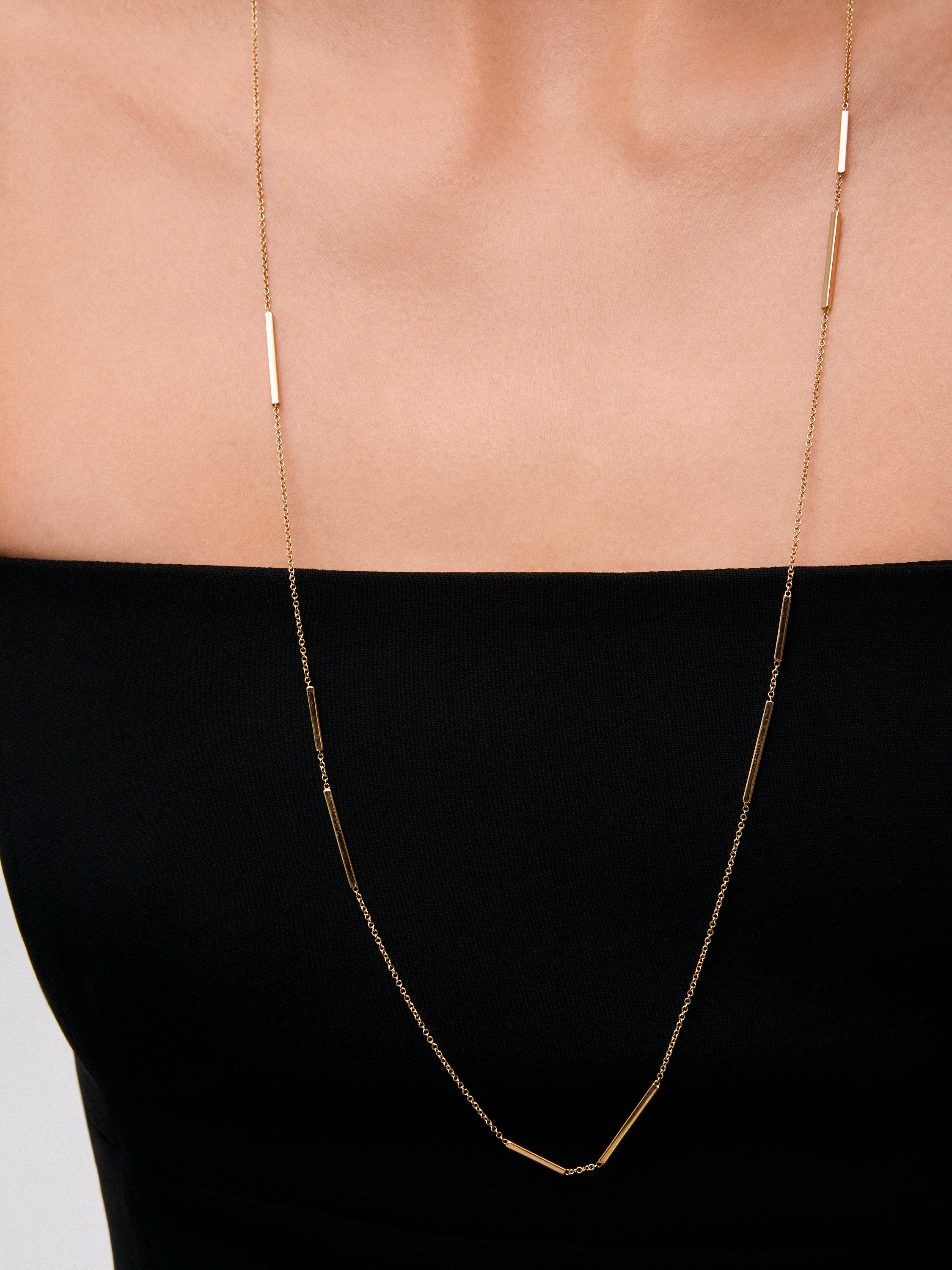 Collar de oro amarillo de 18K