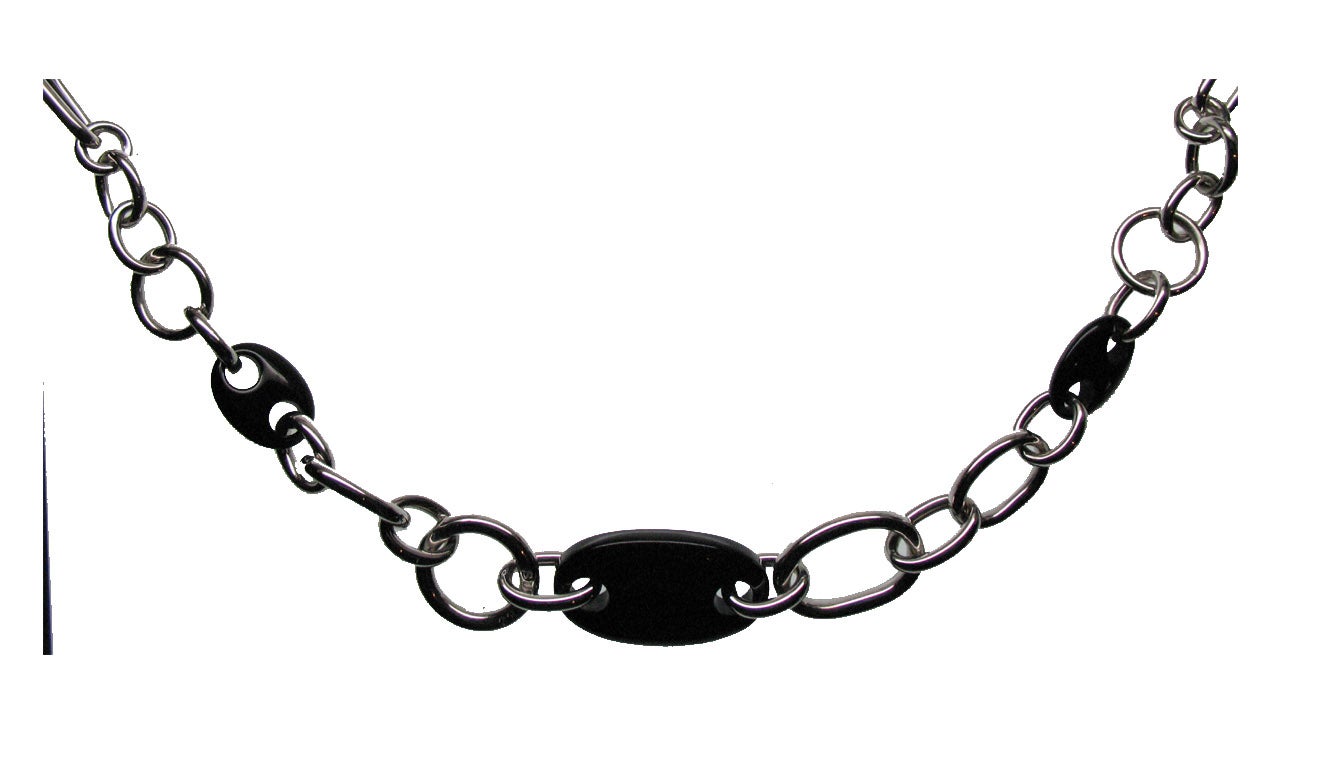 Collar de plata 925 con ónix negro