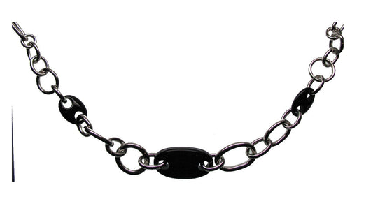 Collar de plata 925 con ónix negro