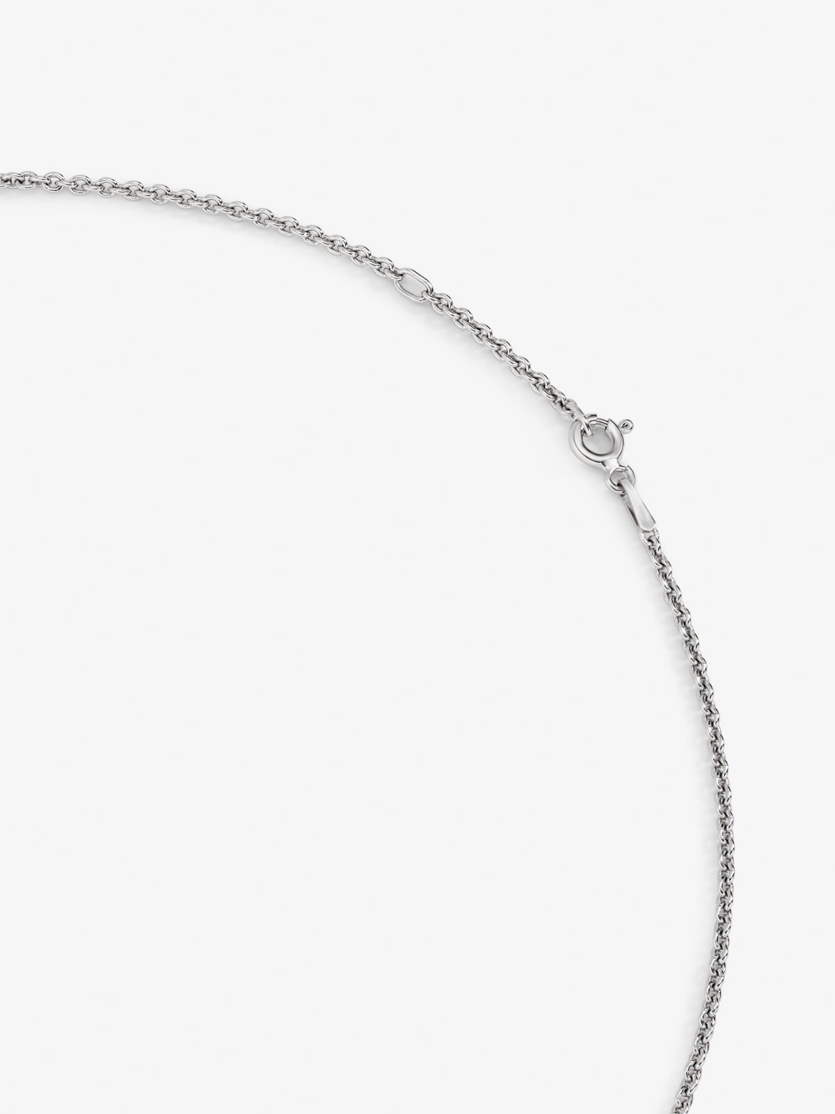 Colgante cadena con cruz fino de plata 925 con espinelas