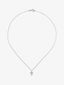 Colgante de oro blanco de 18K con 11 diamantes en talla brillante con un total de 0,07 cts