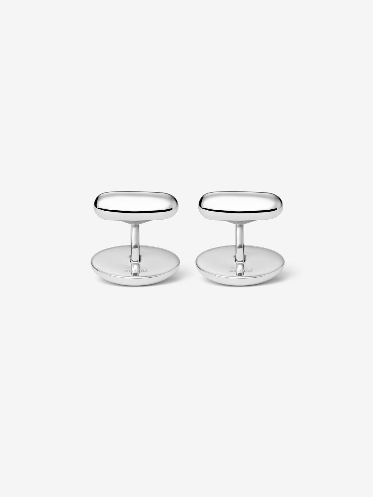 Gemelos de plata 925 con forma ovalada