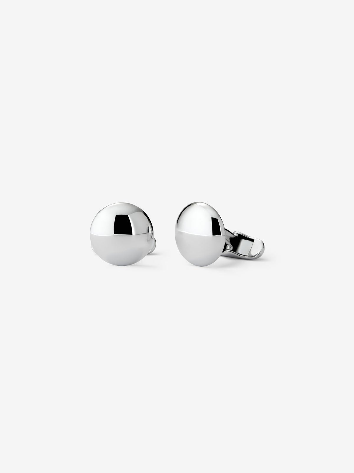 Gemelos de plata 925 con forma circular