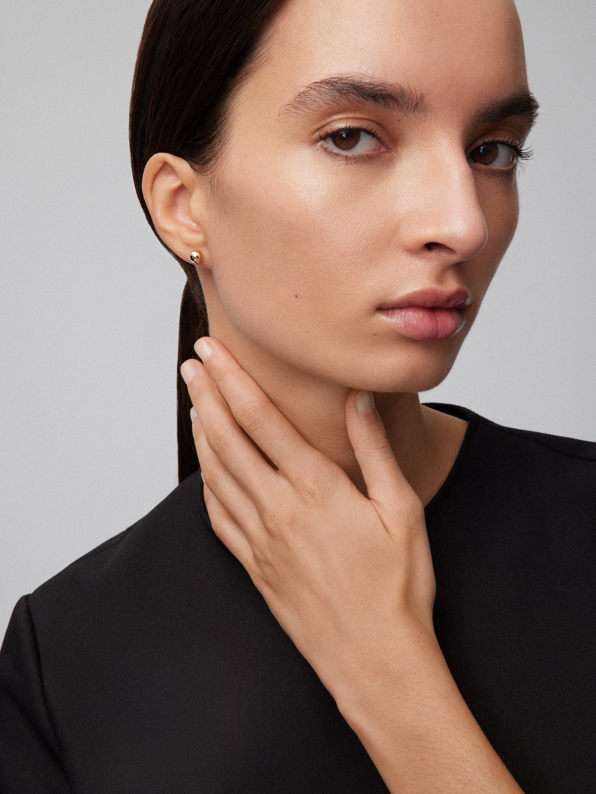 Pendientes de oro amarillo de 18K