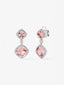 Pendientes de oro blanco de 18K con morganitas en talla cushion de 10,33 cts y diamantes en talla brillante de 0,85 cts