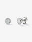 Pendientes de oro blanco de 18kt con diamantes