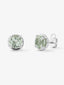 Pendientes de plata 925 con 2 amatistas verdes en talla brillante con un total de 4,1 cts