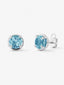 Pendientes de plata 925 con topacios azul sky en talla brillante con un total de 4,6 cts