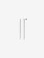 Pendientes de oro blanco de 18K con 58 diamantes en talla brillante con un total de 2,08 cts