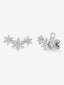 Pendientes de oro blanco de 18K con 42 diamantes en talla brillante con un total de 1,51 cts