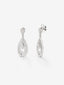 Pendientes de oro blanco de 18K con diamantes blancos en talla brillante de 2,5 cts