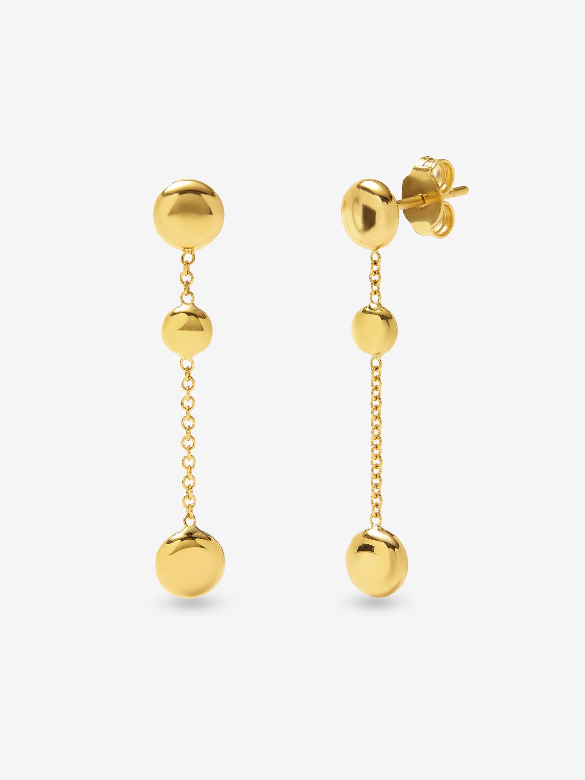 Pendientes de oro amarillo de 18K