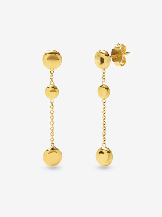 Pendientes de oro amarillo de 18K