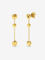 Pendientes de oro amarillo de 18K