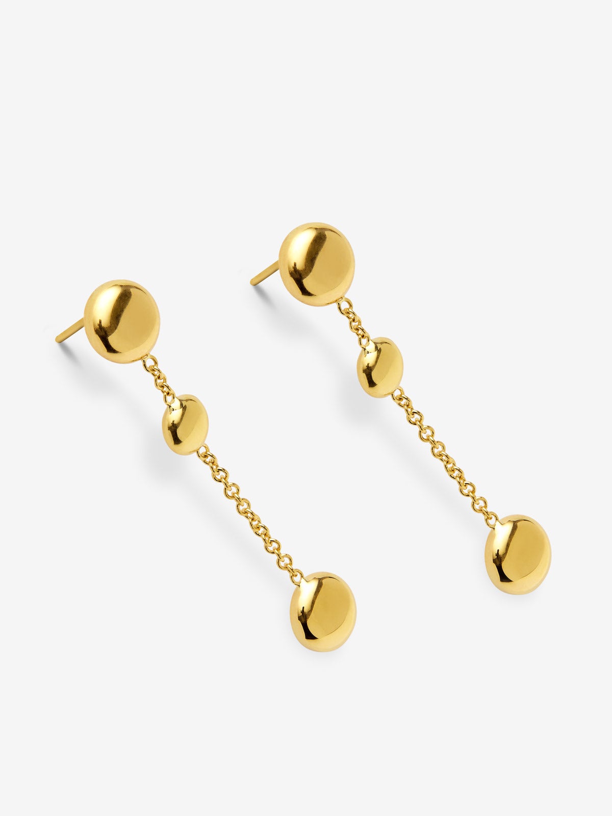 Pendientes de oro amarillo de 18K
