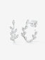 Pendientes de oro blanco de 18K con 36 diamantes en talla brillante con un total de 0,16 cts