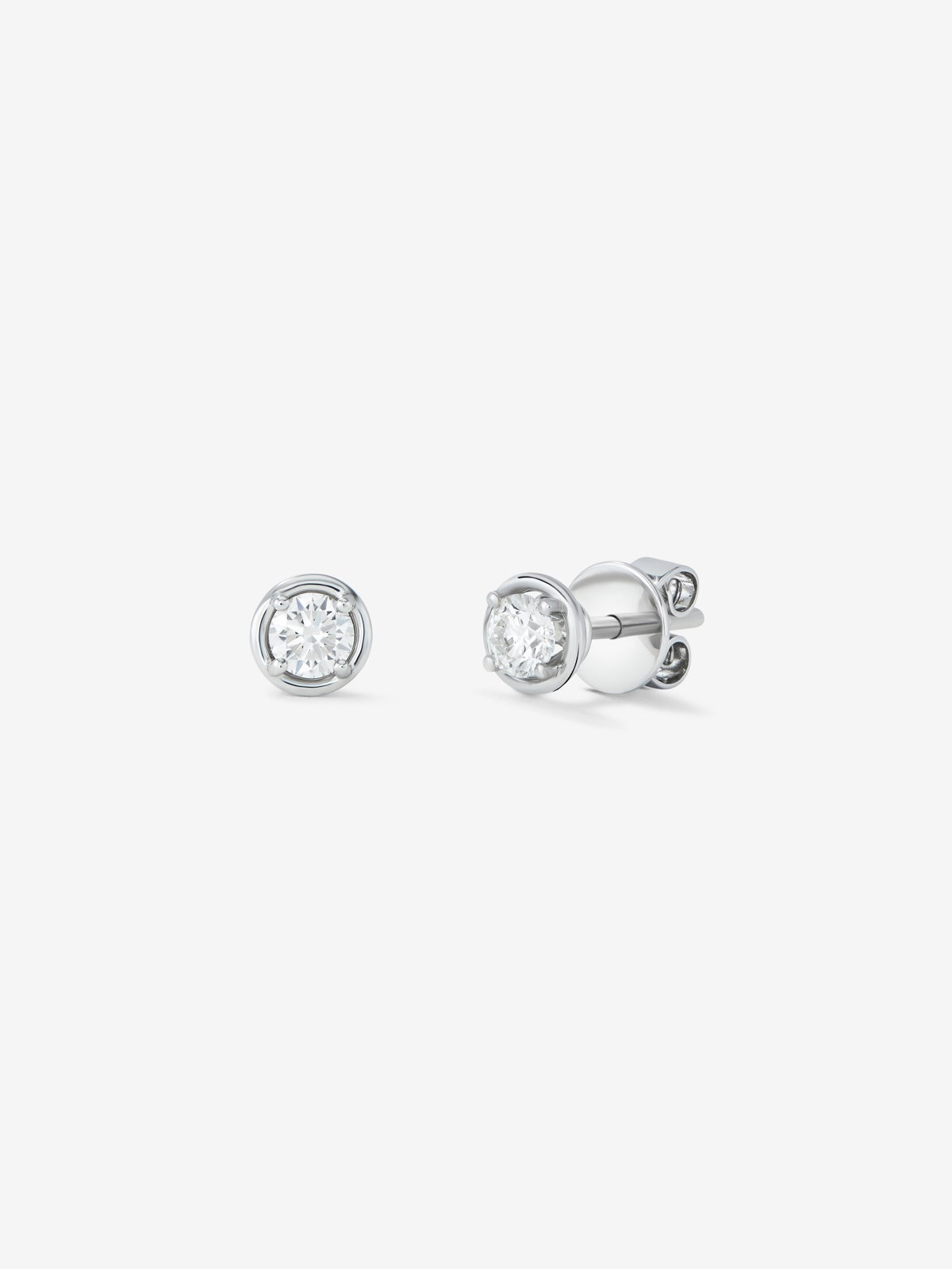 Pendientes de oro blanco 18K con diamantes