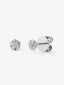Pendientes de oro blanco de 18K con diamantes en talla brillante con un total de 0,18 cts