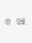 Pendientes de oro blanco de 18K con 22 diamantes en talla brillante con un total de 0,87 cts