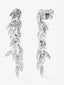 Pendientes de oro blanco de 18K con diamantes blancos en talla brillante de 1,16 cts