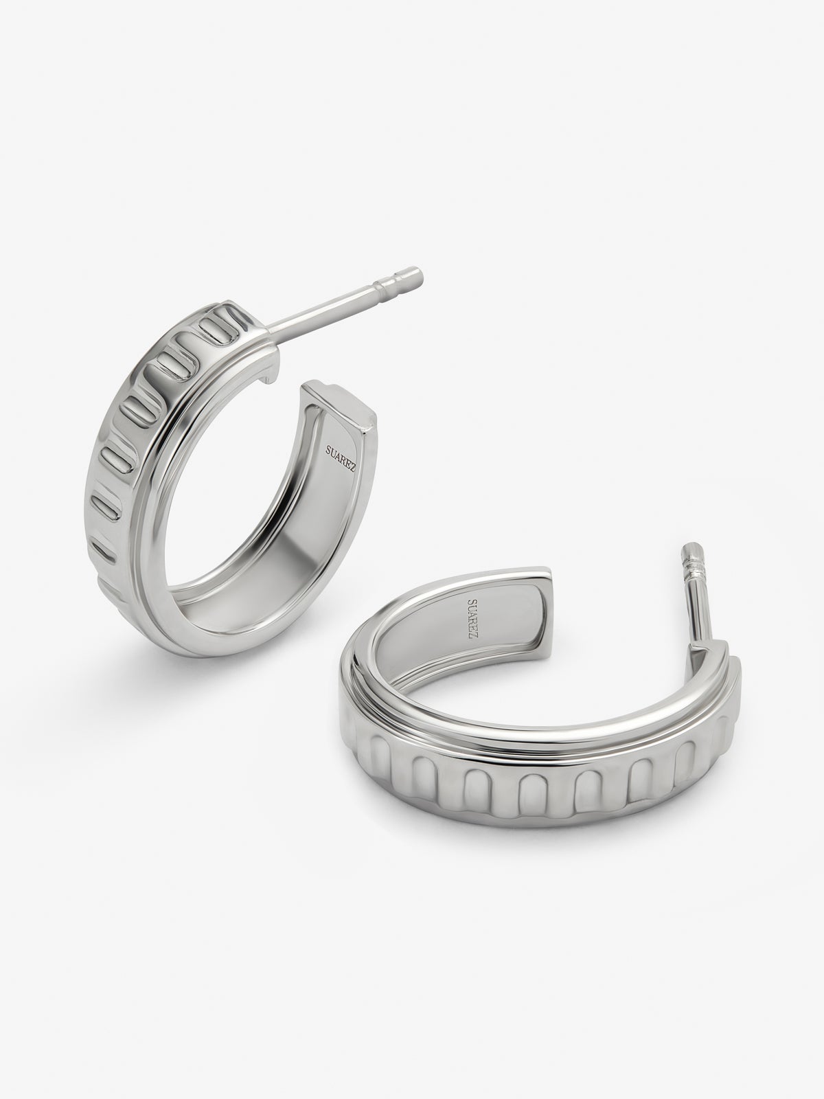 Pendientes de aro de plata 925