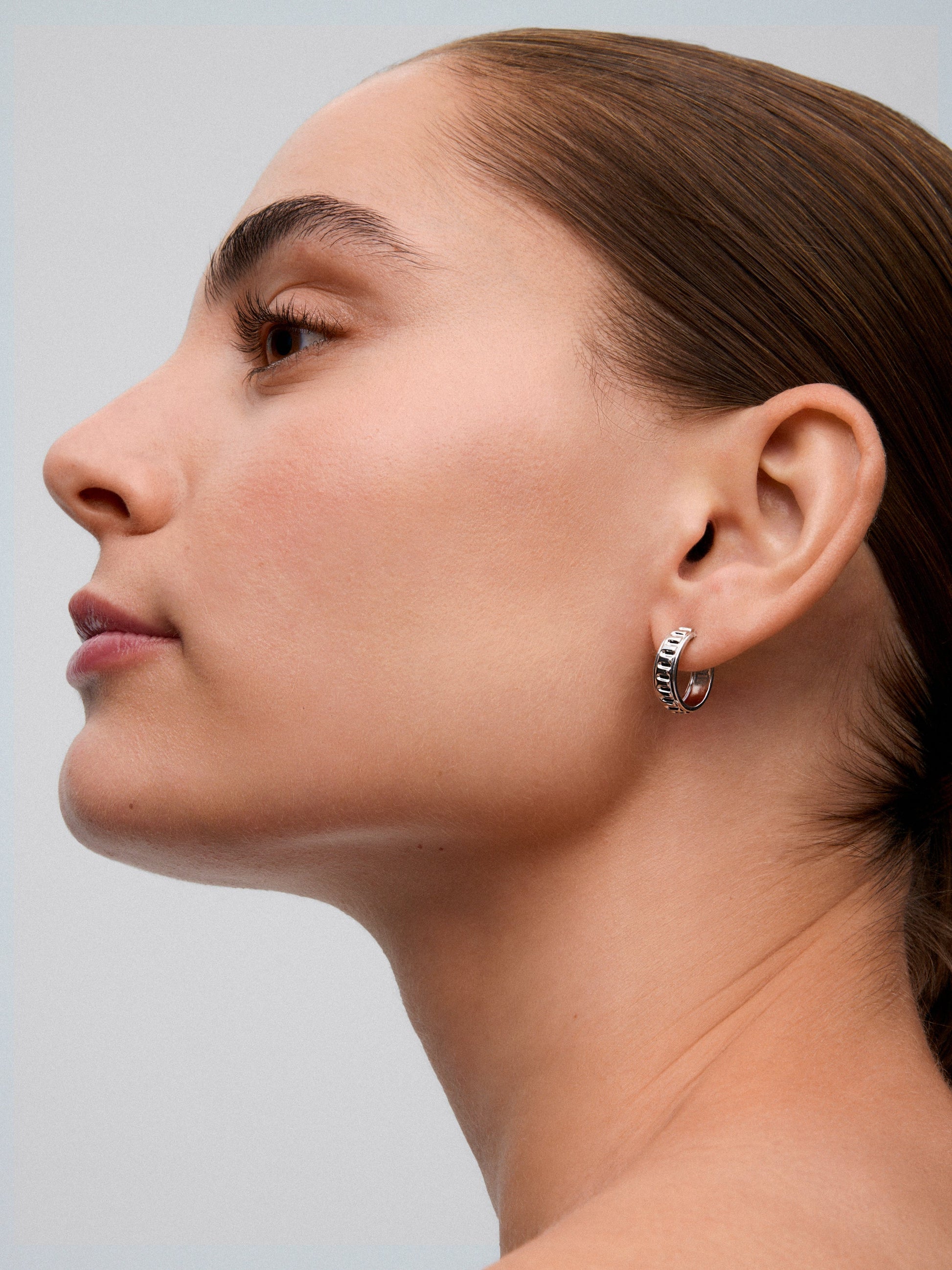 Pendientes de aro de plata 925