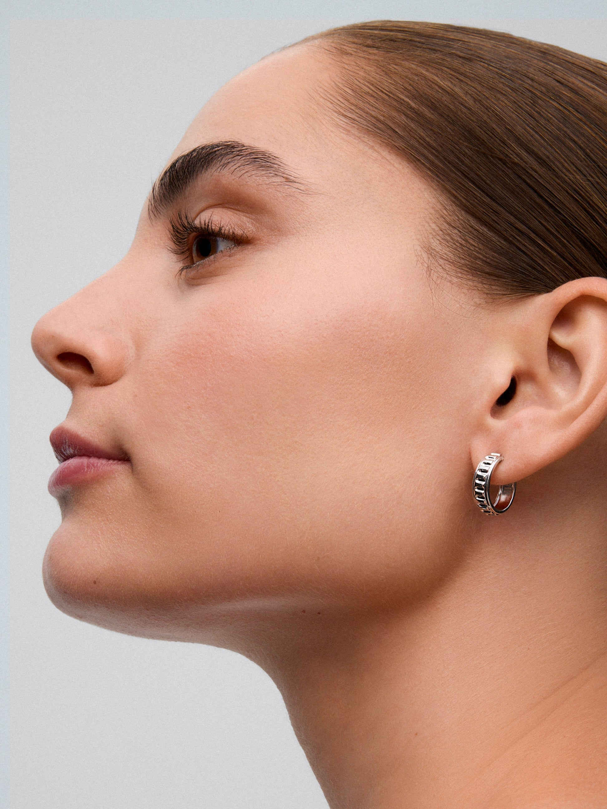 Pendientes de aro de plata 925