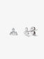 Pendientes de oro blanco de 18K con 6 diamantes en talla brillante con un total de 0,36 cts