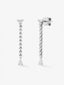 Pendientes de oro blanco de 18K con 2 diamantes en talla pera con un total de 0,21 cts y 18 en talla brillante con un total de 0,34 cts