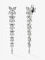 Pendientes de oro blanco de 18K con diamantes blancos en talla brillante de 2,48 cts