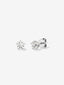 Pendientes de oro blanco de 18K con diamante solitario