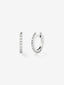 Pendientes de oro blanco de 18K con 18 diamantes en talla brillante con un total de 0,26 cts
