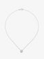 Colgante de oro blanco de 18K con 25 diamantes en talla brillantes con un total de 0,31 cts