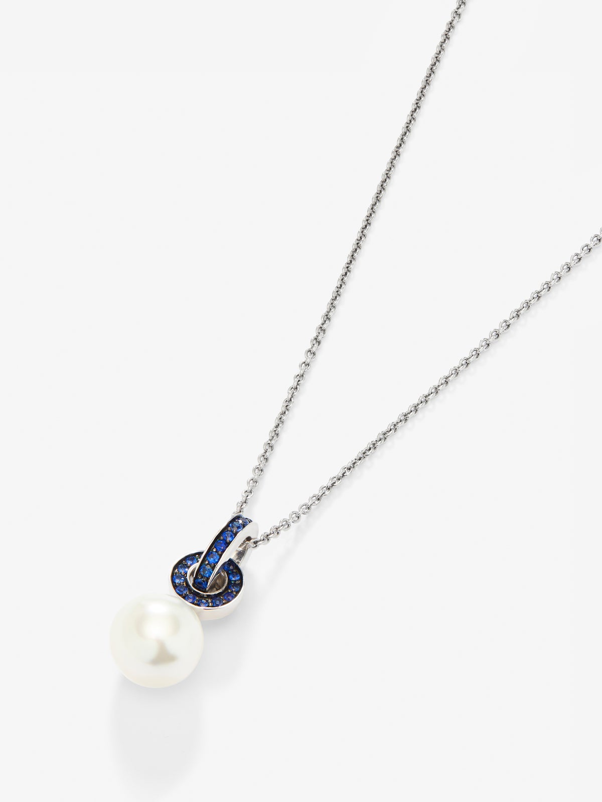 Colagante cadena de plata 925 con perla akoya