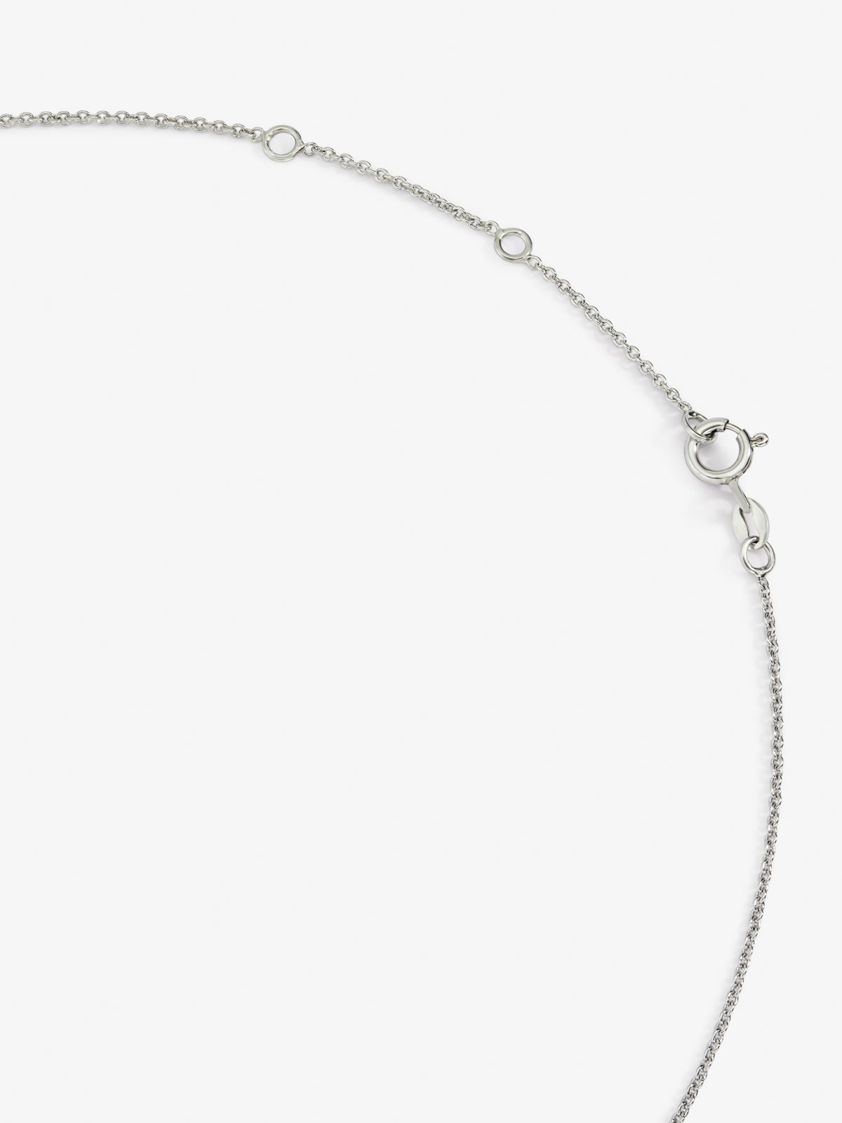 Colgante de plata 925 con zafiros azules en talla brillante de 0,68 cts