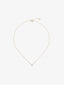 Colgante solitario de oro amarillo de 18K con diamante blanco en talla brillante de 0,1 cts