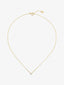 Colgante solitario de oro amarillo de 18K con diamante en talla brillante de 0,15 cts
