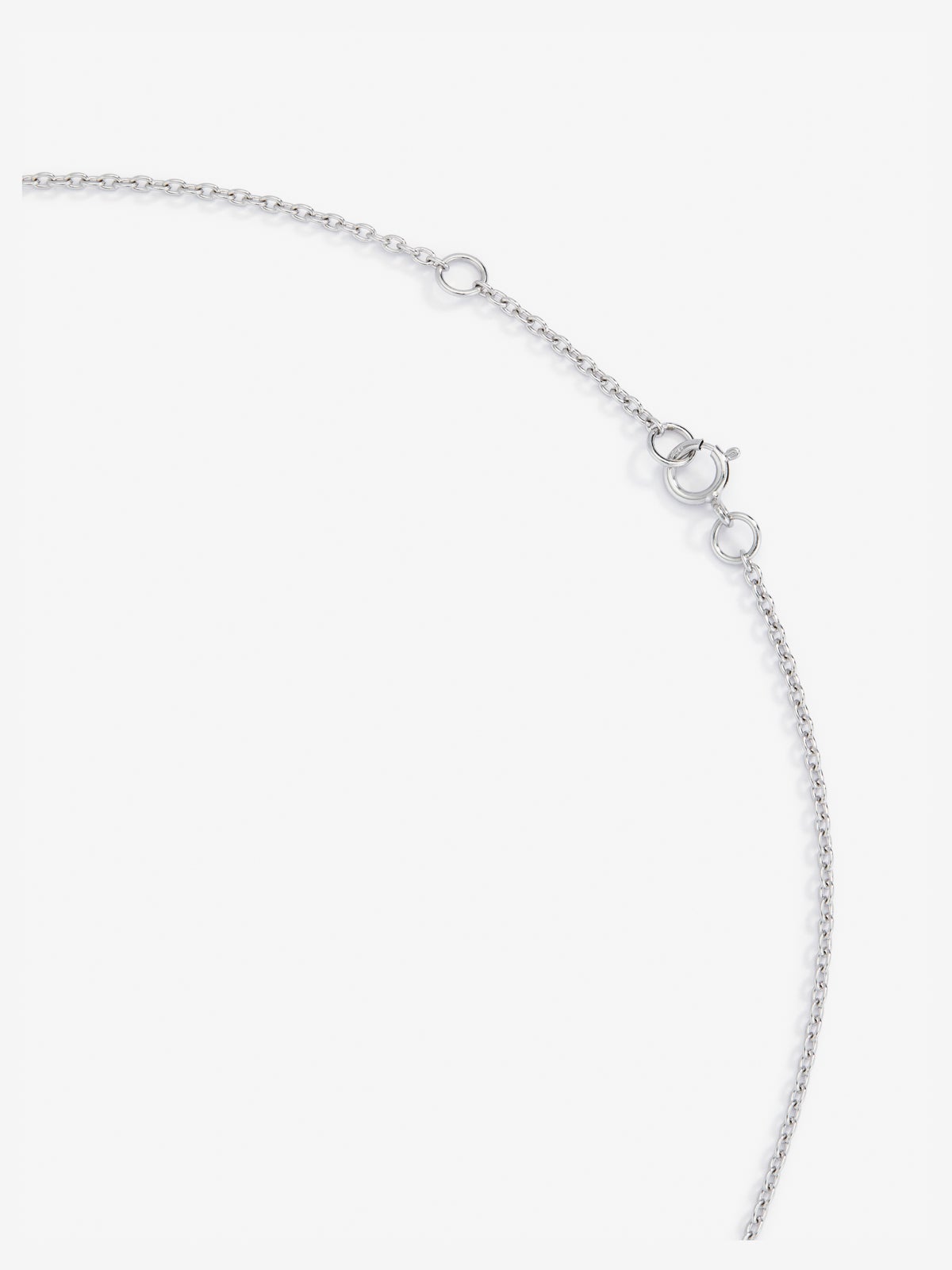 Colgante cadena estrella de oro blanco de 18K de diamantes en pavé