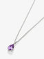 Colgante cadena de plata 925 con amatista morada