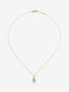 Colgante cadena de oro amarillo de 18K con topacio