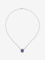 Colgante cadena de plata 925 con amatista