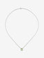 Colgante de plata 925 con amatista verde en talla brillante de 2,1 cts