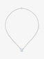 Colgante de plata 925 con topacio azul sky en talla brillante de 2,61 cts