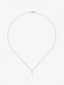 18K white gold pendant with I diamond pavé letter