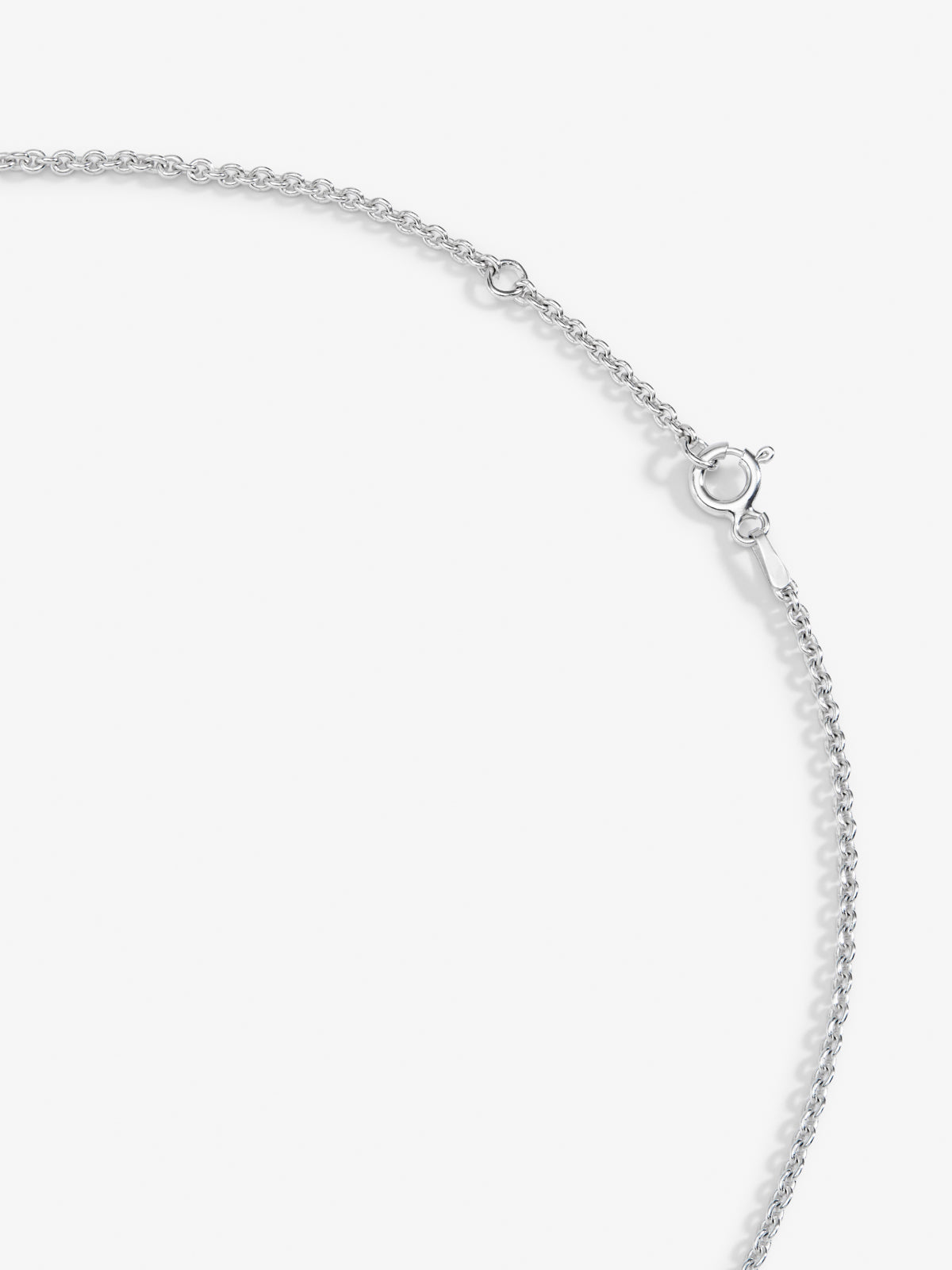 Colgante de plata 925 con amatista verde en talla cushion de 2,7 cts