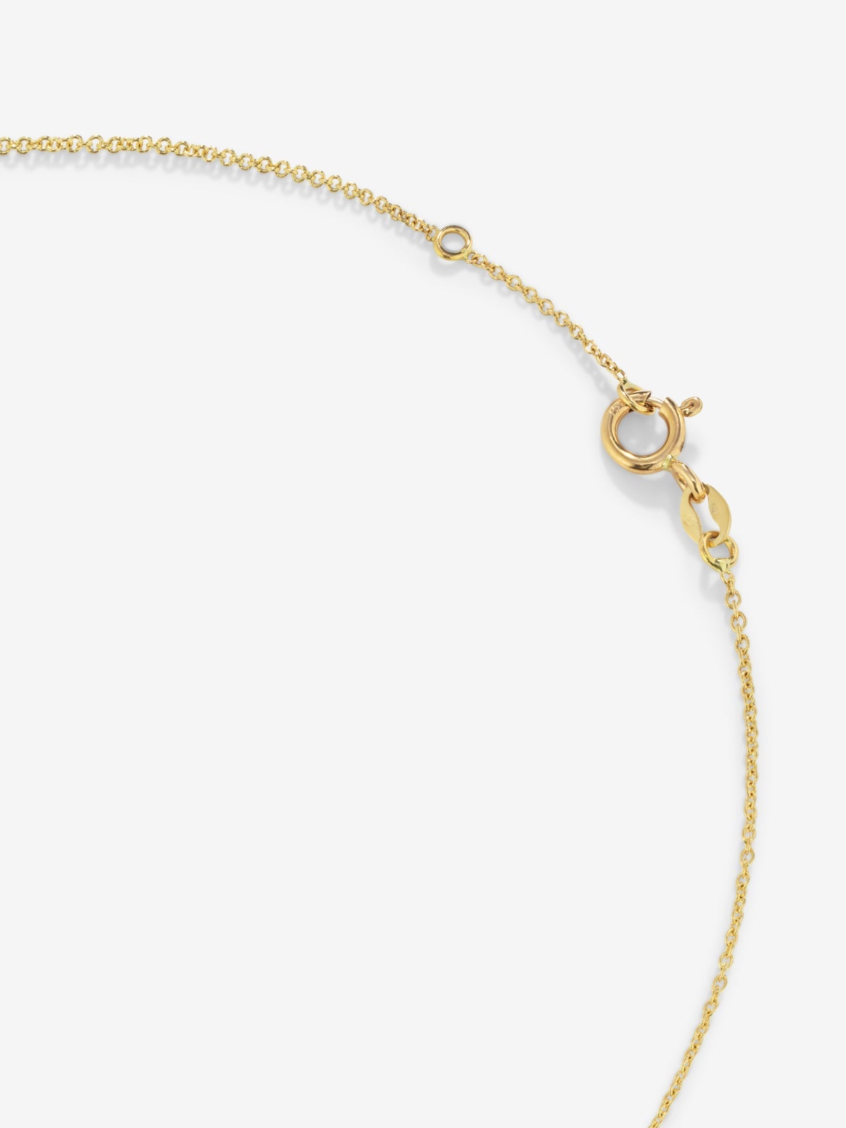 Colgante cadena de oro amarillo de 18K con amatista verde