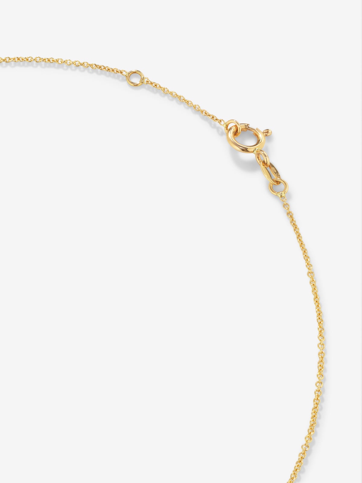 Colante de oro amarillo con cuarzo citrino de 9mm