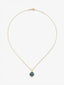 Colgante cadena de oro amarillo de 18K con topacio