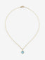 Colgante cadena de oro amarillo de 18K con topacio