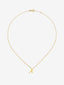 Colgante de oro amarillo de 18K con letra A